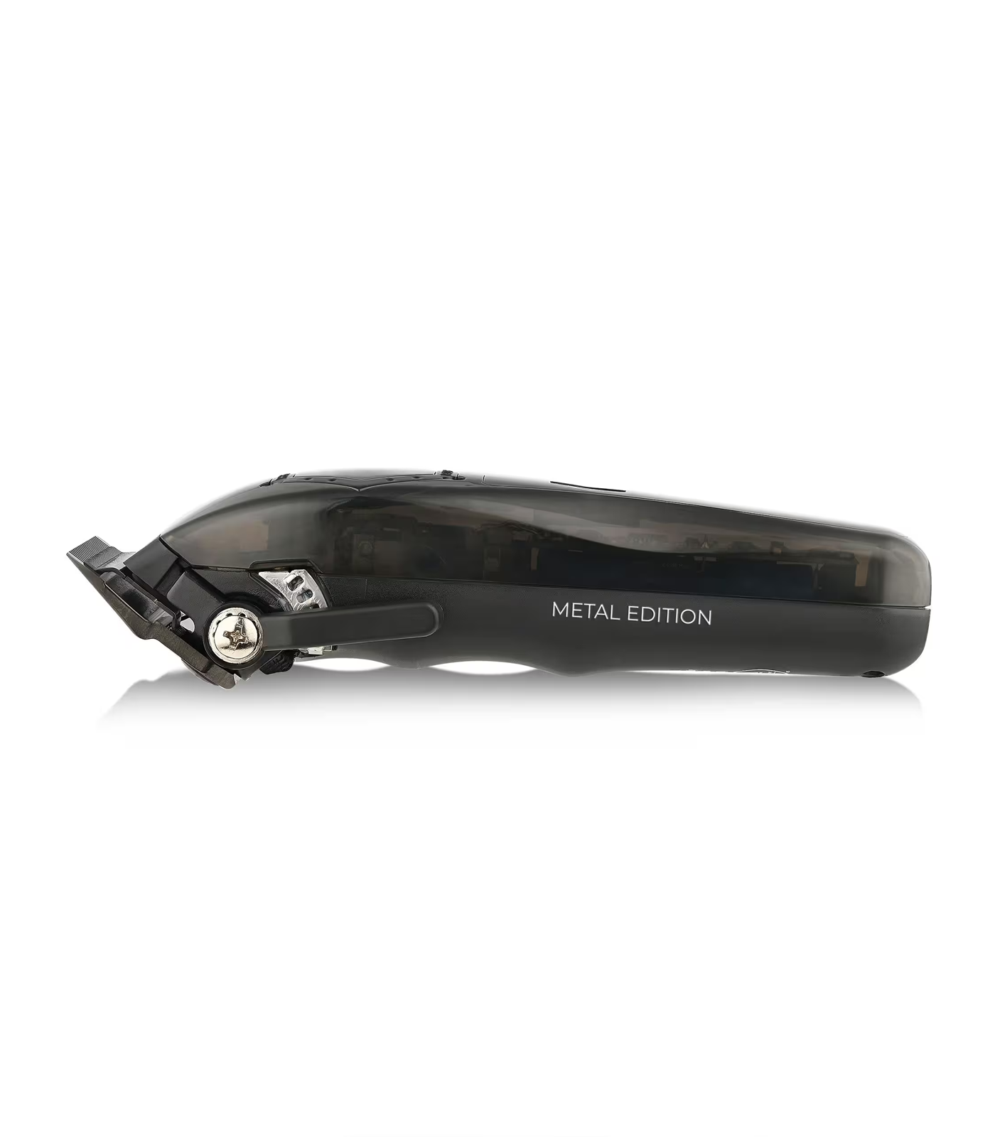 Black metal edition clipper on a white background