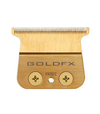 Gold FX hair trimmer head on a white background